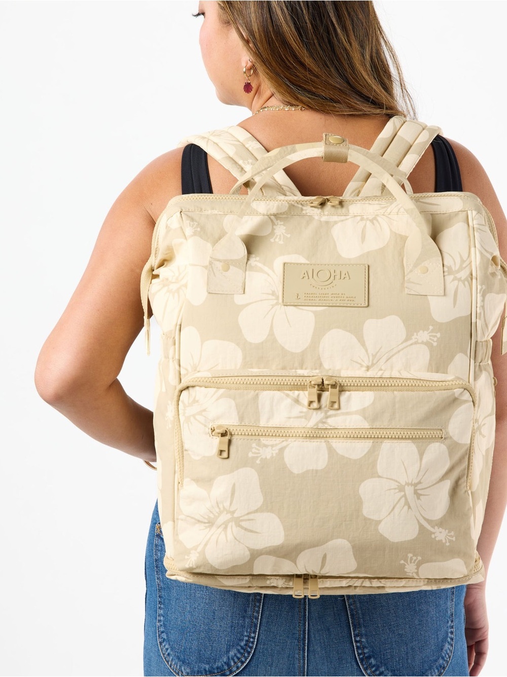 ALOHA Collection LE BÉBÉ Hana Hou Floral Backpack - Picture 2 of 9